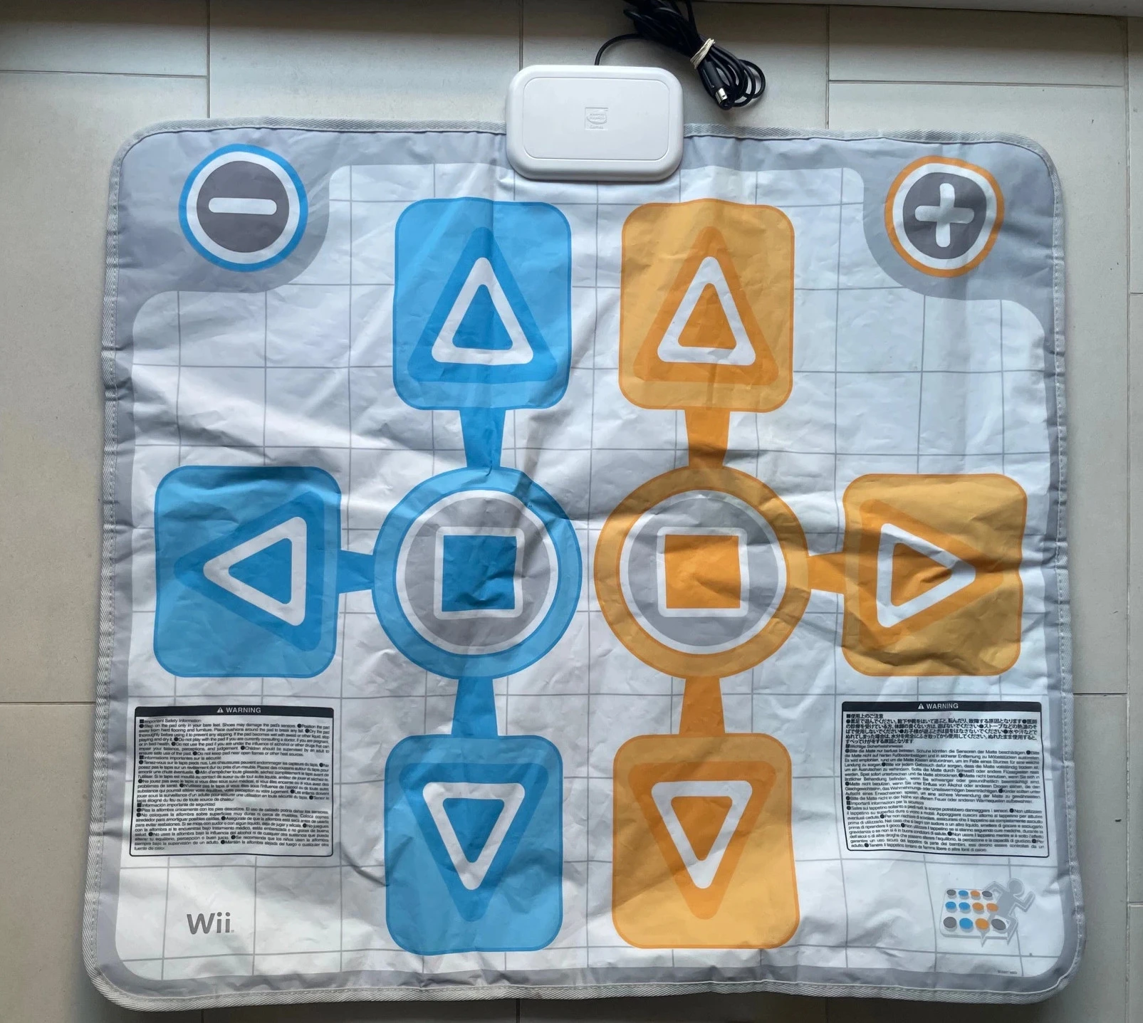 Tapis de danse filaire pour Nintendo Wii.